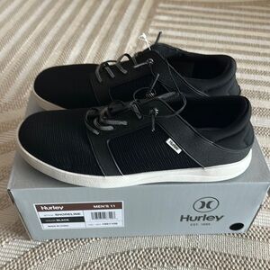 New Mens Size 11 Hurley black shoreline sneakers